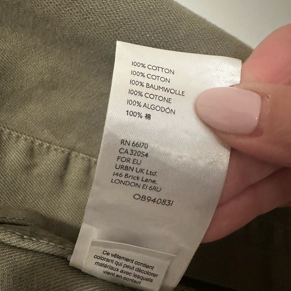 Free People Distressed Olive Jacket Size Small EUC - Picture 4 of 5